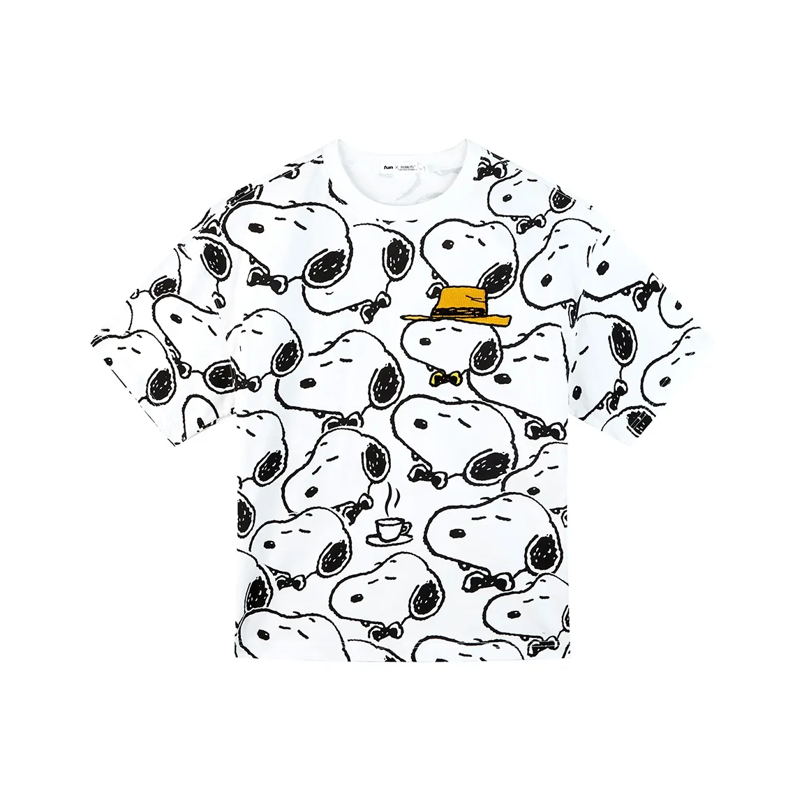 FUN X Snoopy SS24 T Shirt Unisex White