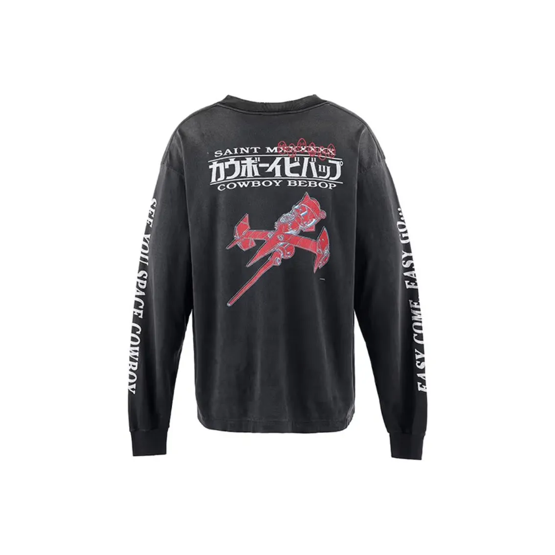 SAINT Mxxxxx Xingji Denim Collaboration Т-рубашка Мужская Черная