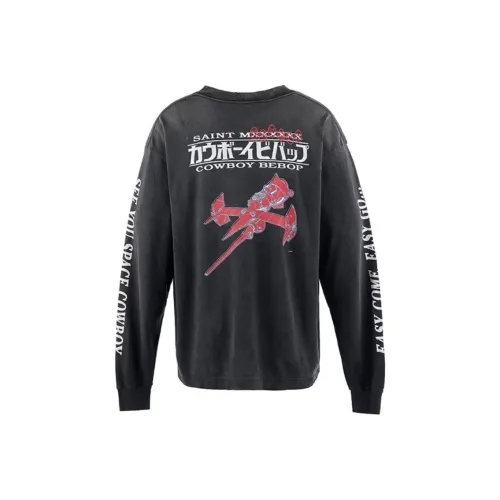 SAINT Mxxxxxx Xingji Denim, Collaboration Черная Мужская Рубашка