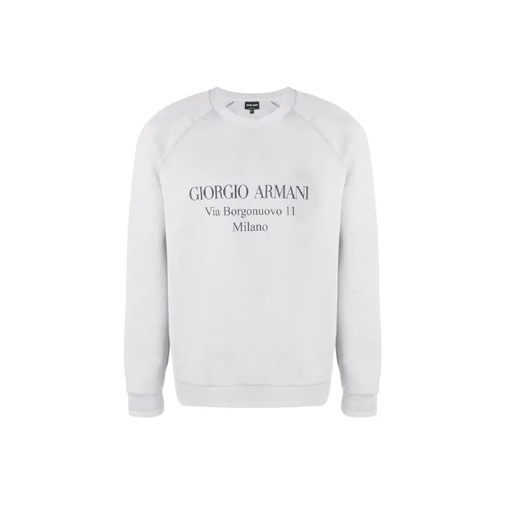 GIORGIO ARMANI Серый Мужской Свитшот