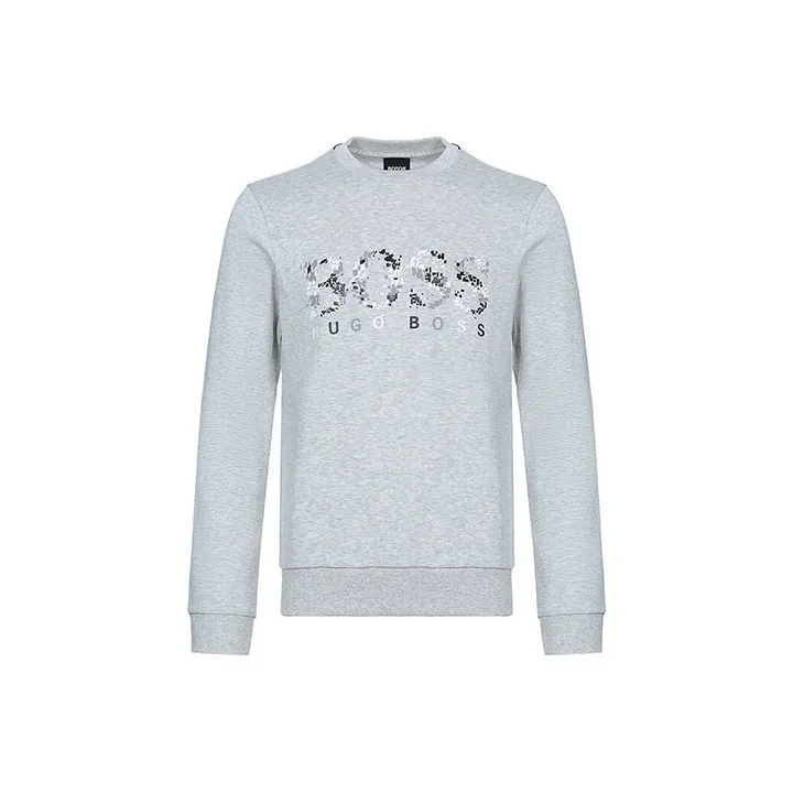 HUGO BOSS Sweatshirt Men's Light Gray