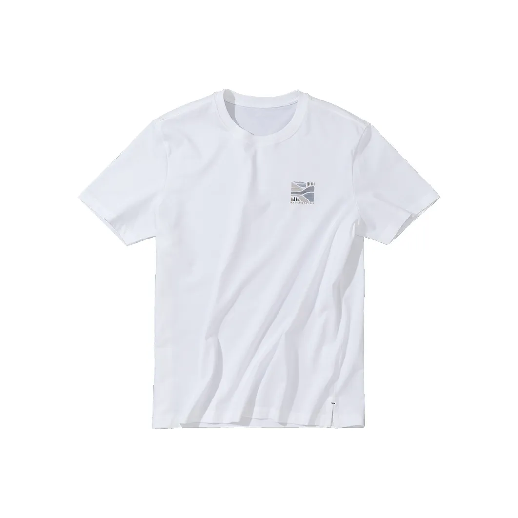 Mr.Bu Moon Белая Мужская T-Рубашка