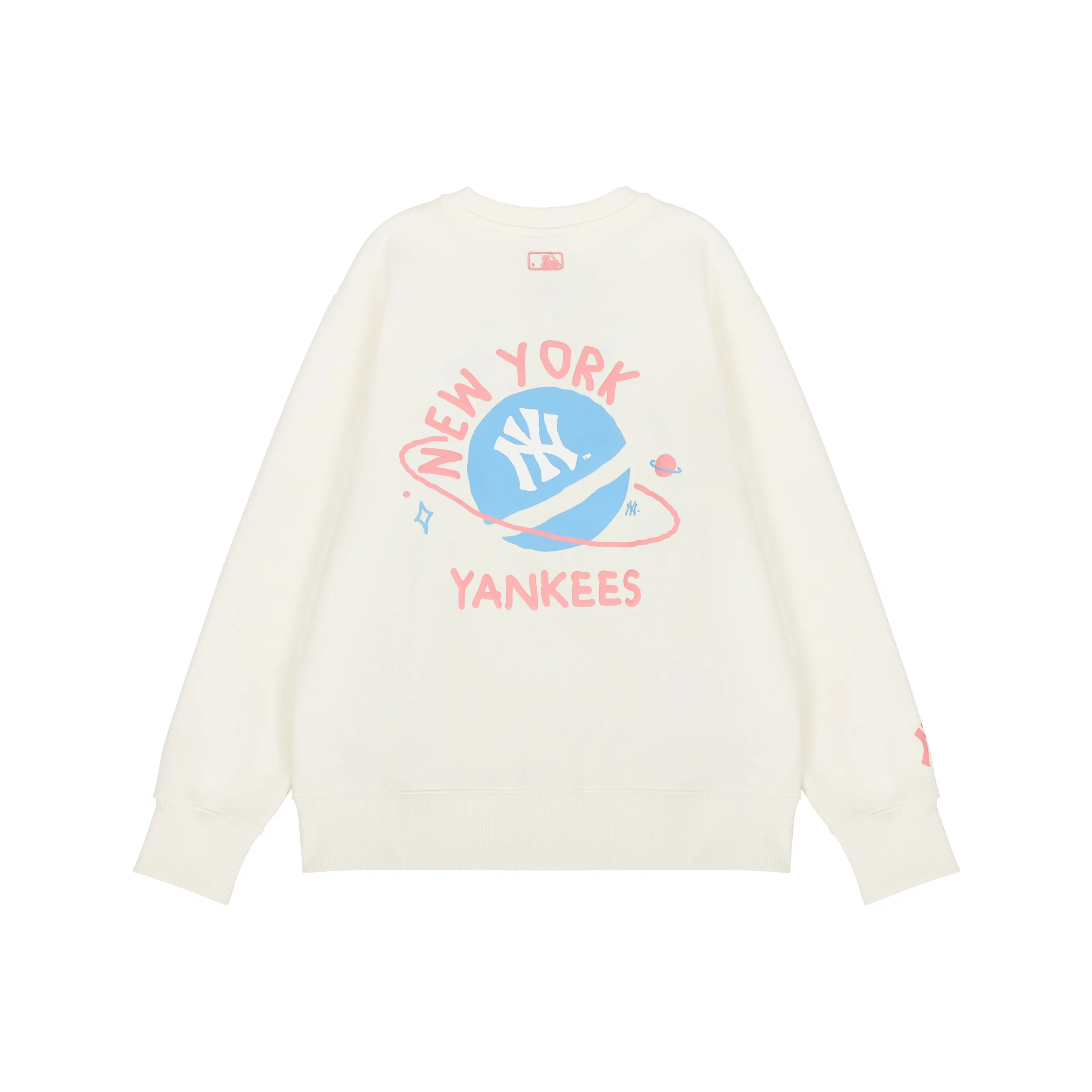 MLB New York Yankees Sweatshirts Unisex Cream White