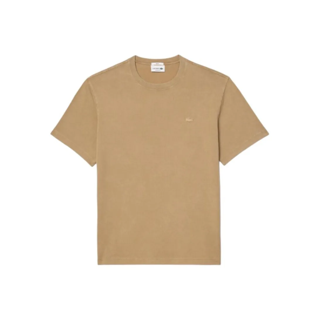 Рубашка T с коллаборацией LACOSTE унисекс цвет Light Umber