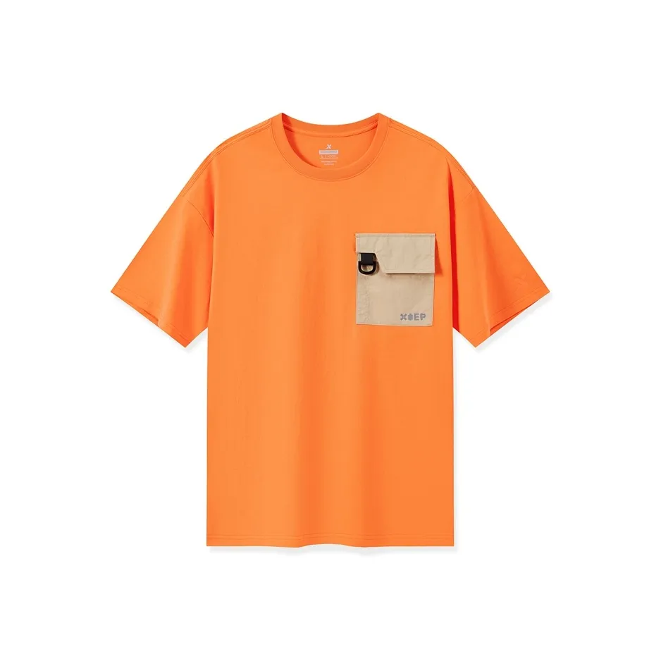 XTEP Vitality Series T Shirt Men's Orange/Tumbleweed