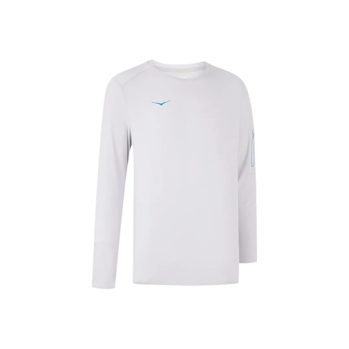 HOKA ONE ONE Long Sleeve T-Shirt Мужская рубашка Cosmic серого цвета