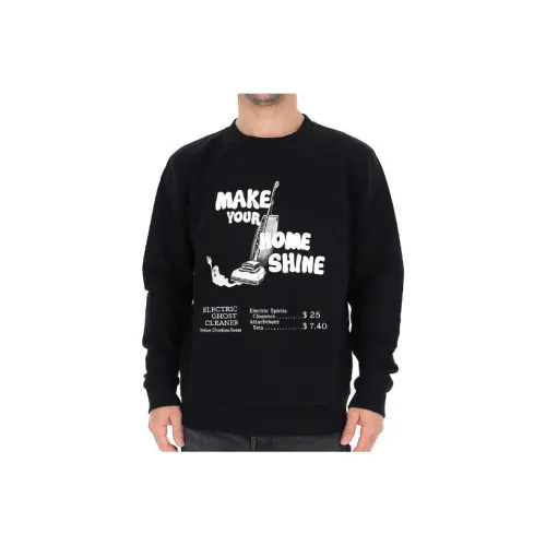 marcelo burlon Черный Мужские Свитшоты