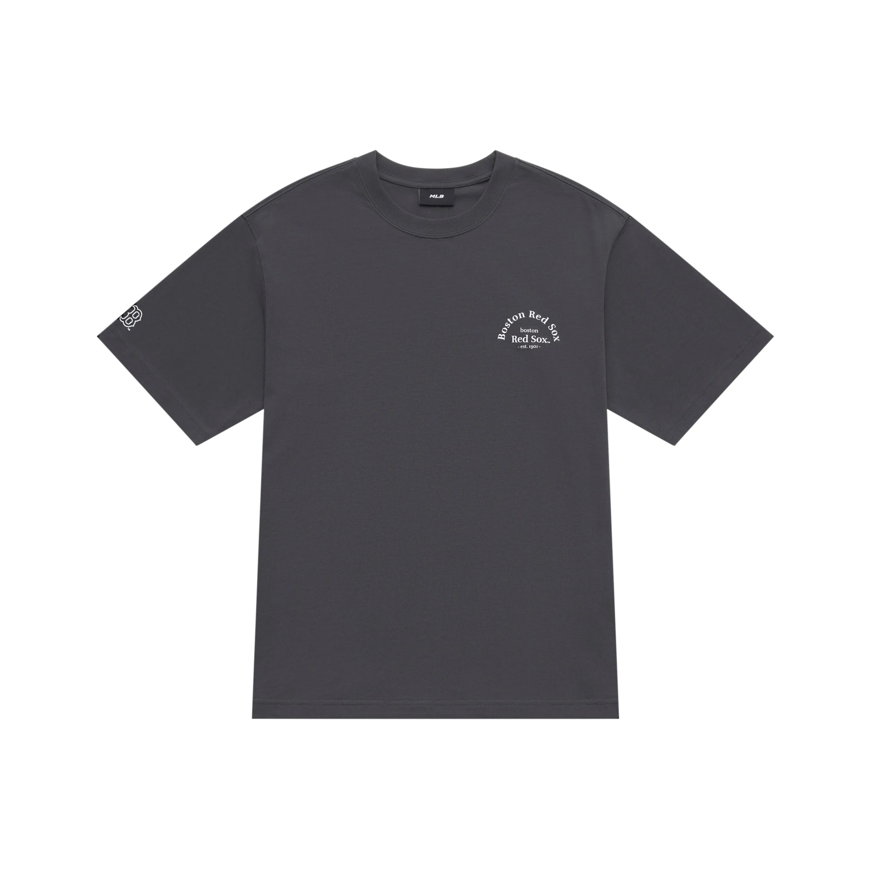 MLB Boston Red Sox Basic Collection SS25 T Shirt Unisex Charcoal Gray