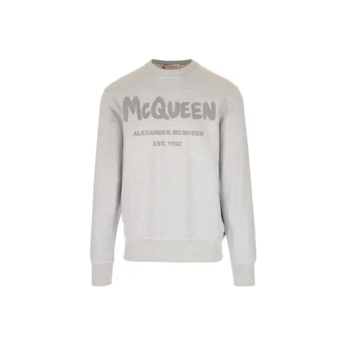 Alexander McQueen Голубино-серый Мужские Свитшоты