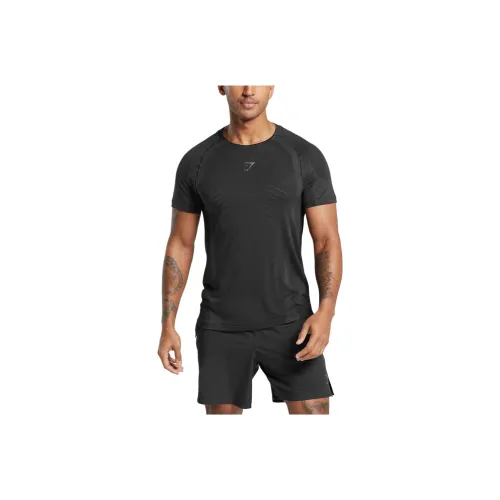 GYMSHARK Черная Мужская Рубашка
