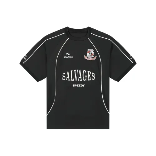 THE SALVAGES FASHION CLUB Черная унисекс футболка