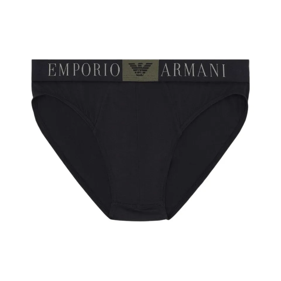 EMPORIO ARMANI Asv Box Eagle Organic cotton Briefs