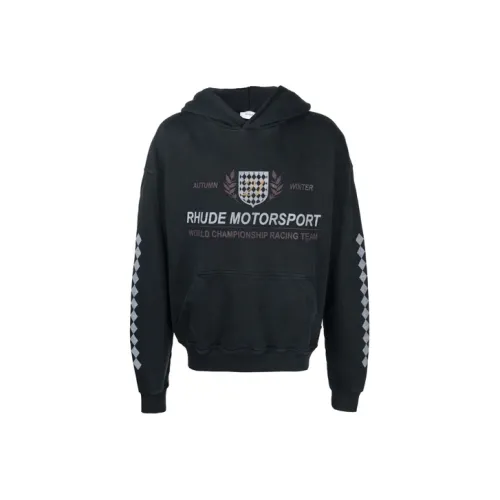 Rhude Черный Мужские Свитшоты