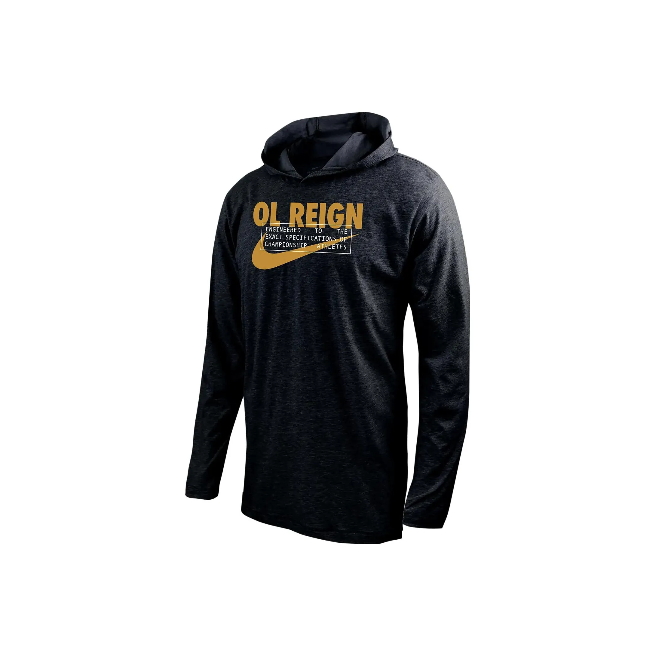 Nike Ol Reign Men's Nike Soccer Long Sleeve Hooded T Shirt