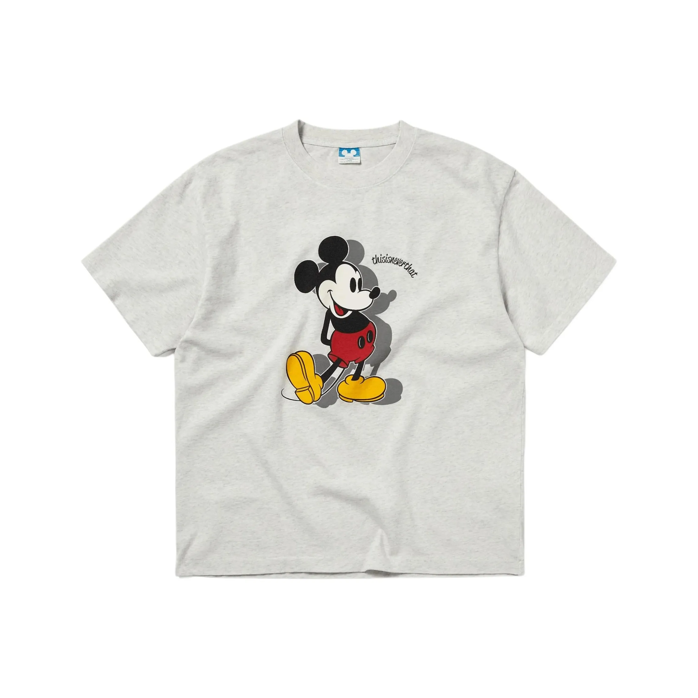 Thisisneverthat Disney/Disney Co branded Model T Shirts Unisex Light Gray