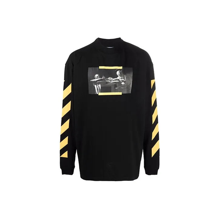 Off Белый FW21 Толстовка Мужской Черный