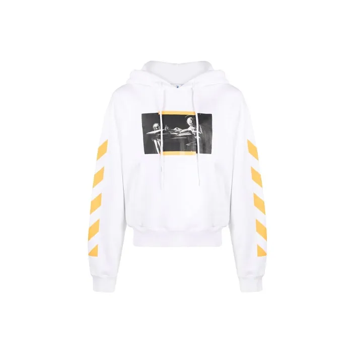 OFF WHITE Caravaggio Saint Jerome Writing Print Hoodie
