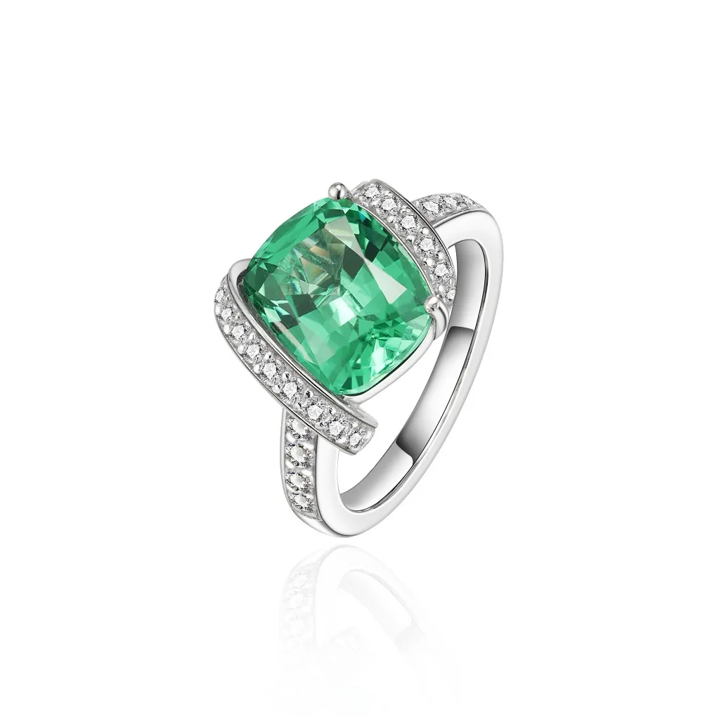 FUNNXI Медный сплав Кольца Женские Зеленый