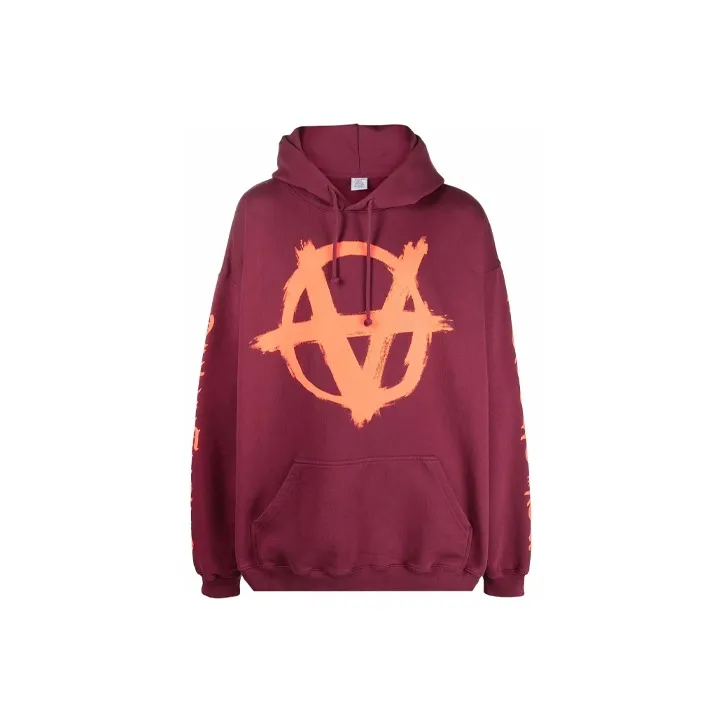 Vetements Double Anarchy Logo Hoodie