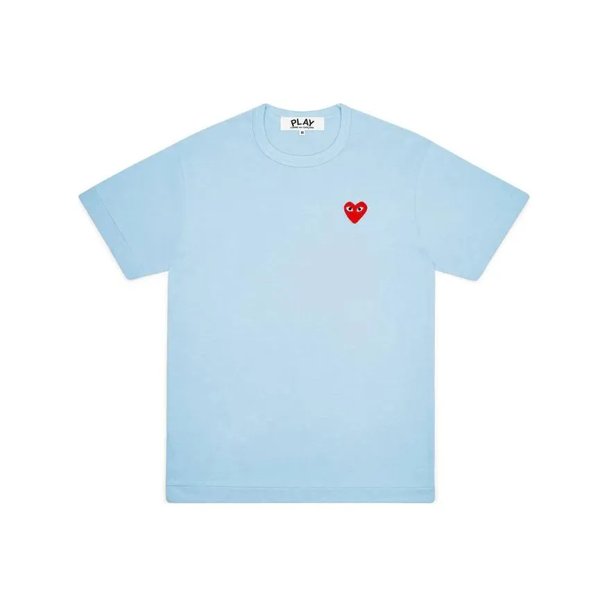 Comme Des Garcons Play Pastelle Red Emblem T shirt