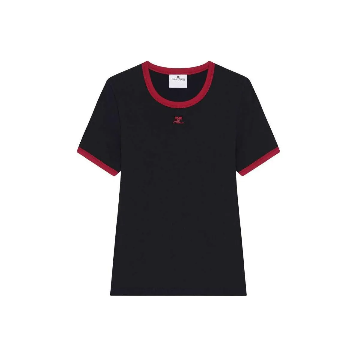 COURREGES SS25 T Рубашка Мужская Черная