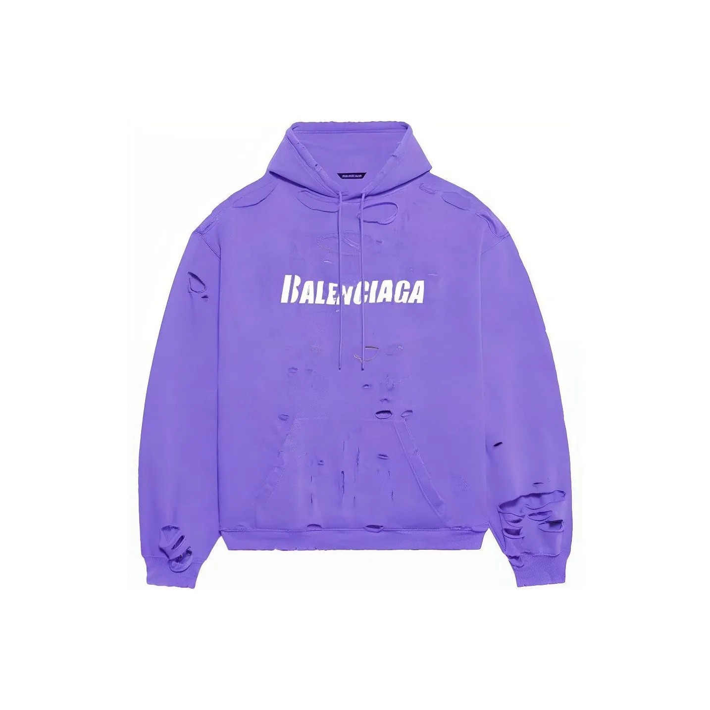 Balenciaga Caps Destroyed Oversize Fit Hoodie