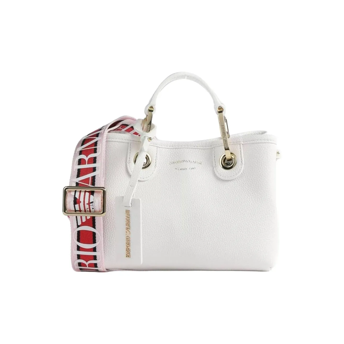 EMPORIO ARMANI ПУ (полиуретан) Тоут Сумка Сумка для покупок Сумка через плечо Сумка мини Женская Белая