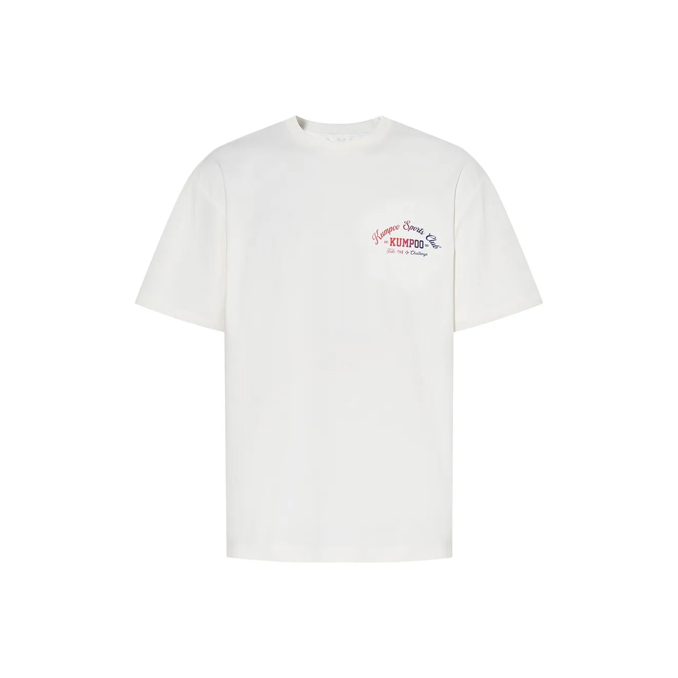 KUMPOO Cool Feather Series T Shirt Unisex White