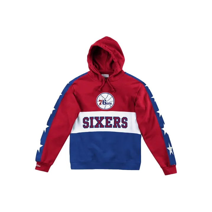 Mitchell Ness Красный синий Унисекс Свитшоты