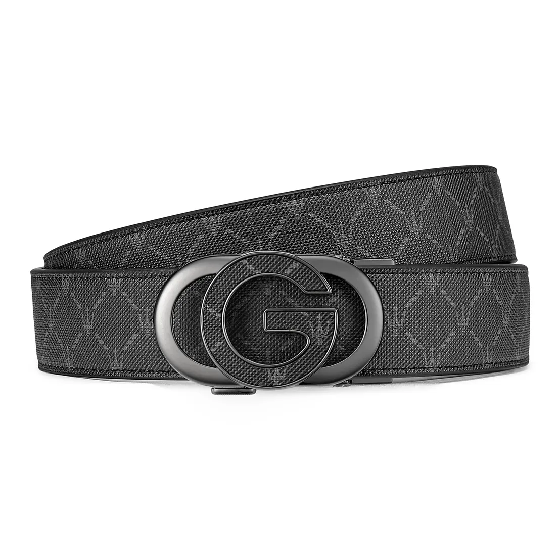 Maserati Ремни из коровьей кожи мужские черные ширина 3,55 см