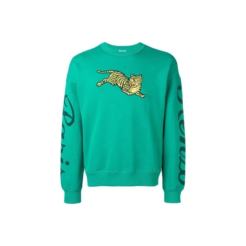 KENZO Павлиний Зеленый Мужские Толстовки