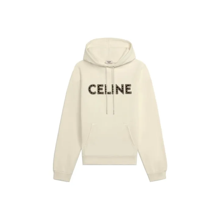 CELINE Loose Cotton Sweatshirt With Studs