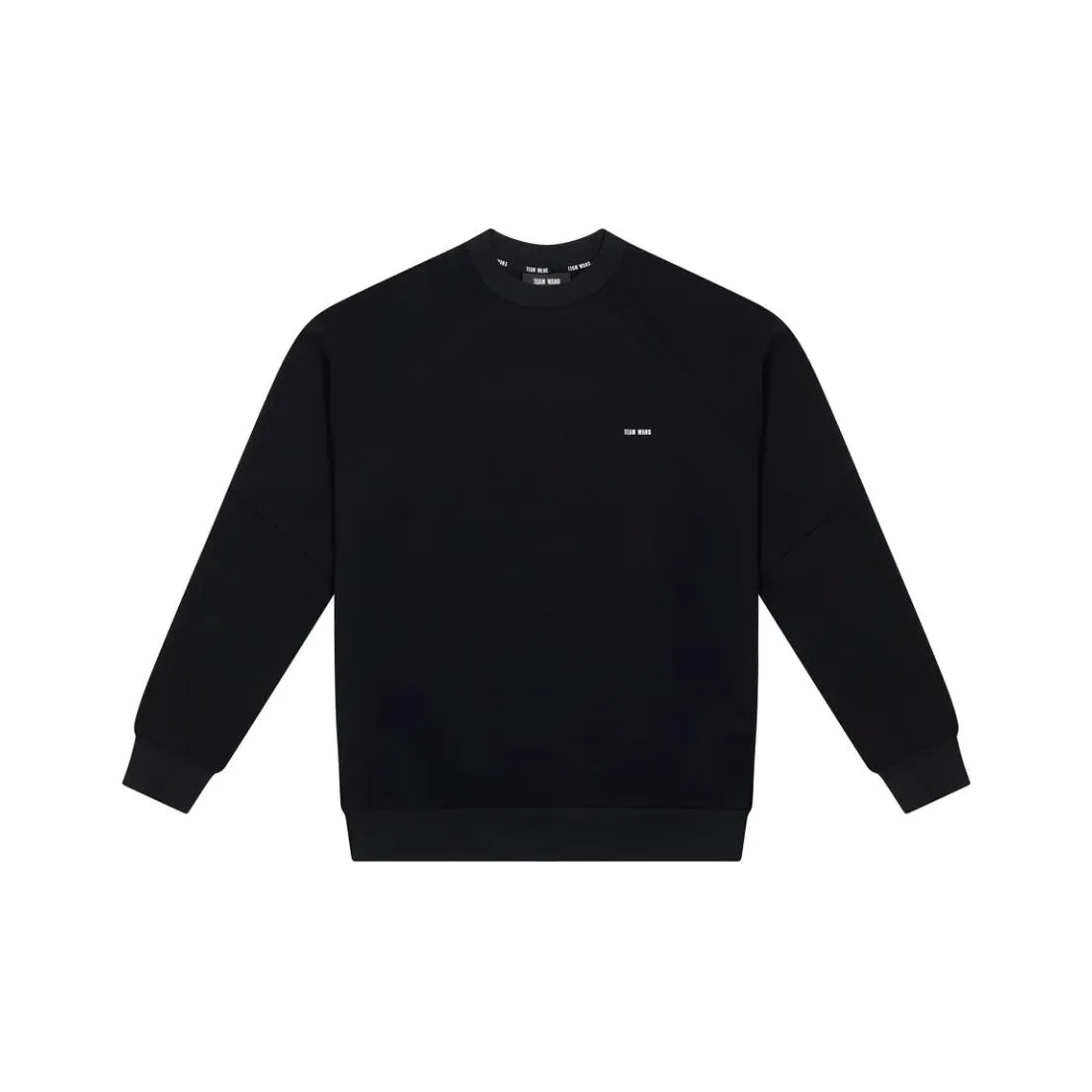 TEAM WANG Design Logo embroidered Cotton Sweatshirt