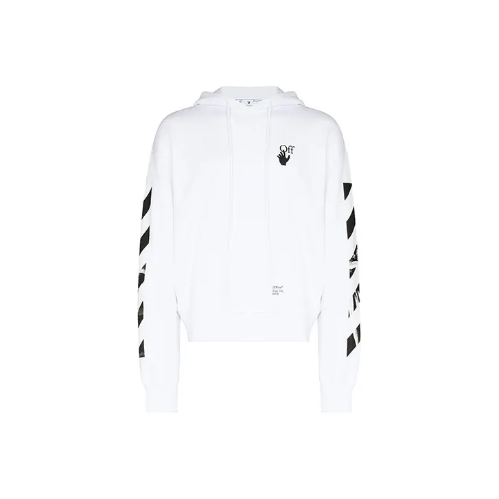 OFF WHITE Diagonal Stripes Caravaggio Saint Jerome Writing Arrows Hoodie