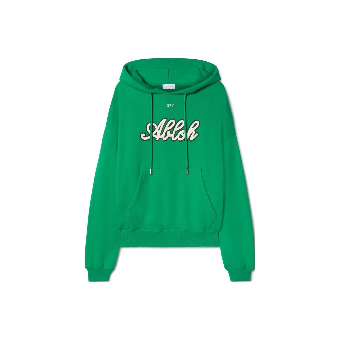 OFF WHITE Varsity print Cotton Hoodie