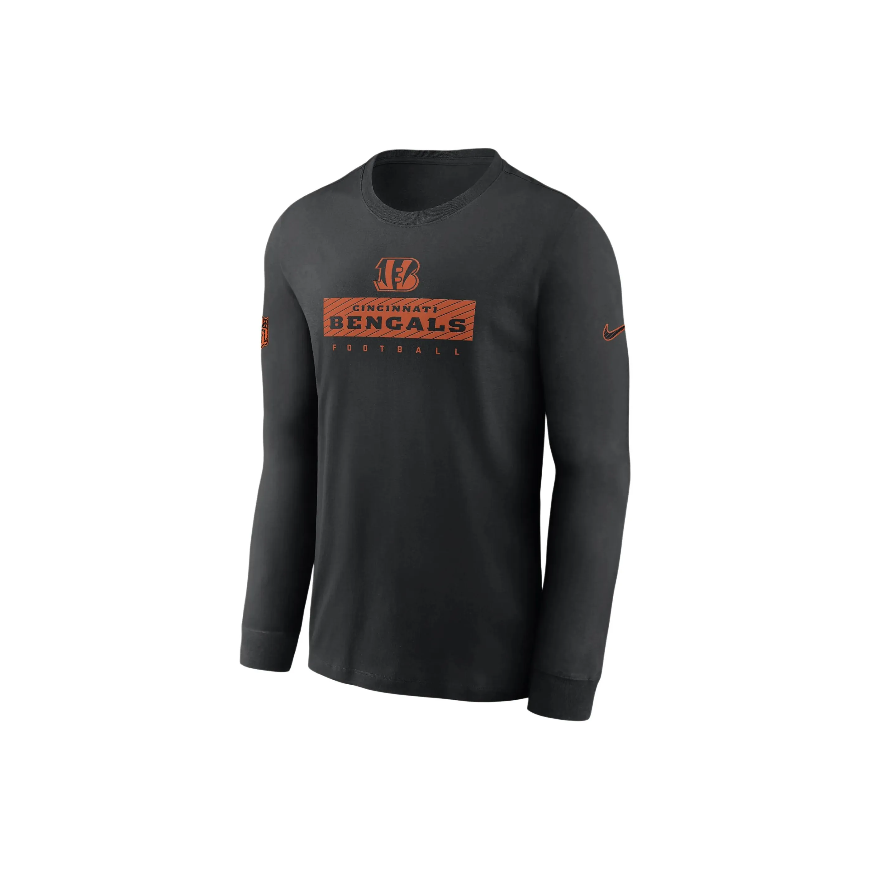 Nike Cincinnati Bengals Sideline Team Issue Men's Nike Dri FIT Nfl Long Sleeve T Shirt