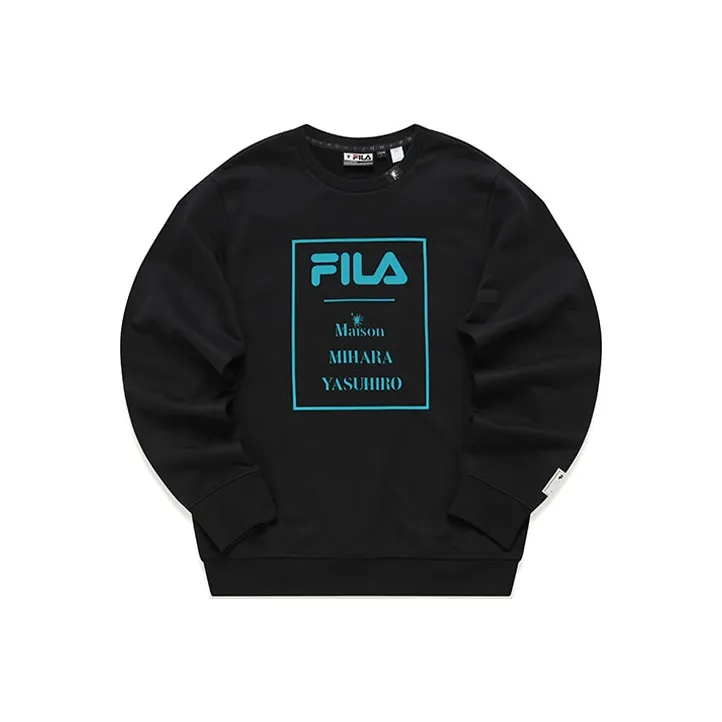 FILA x MIHARA YASUHIRO MIHARA YASUHIRO Collaboration Collection Sweatshirt Men's Jet Black