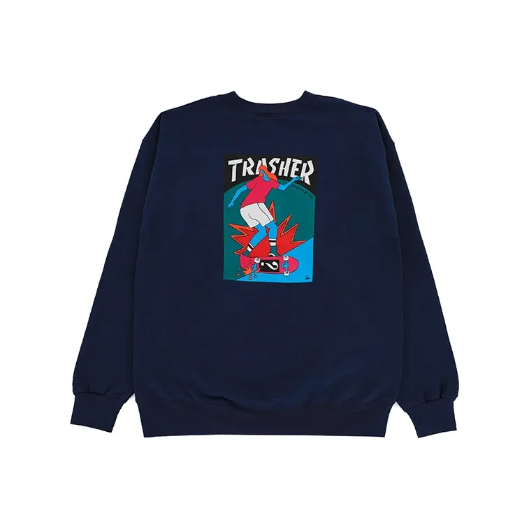 Thrasher Темно-синий Унисекс Свитшоты