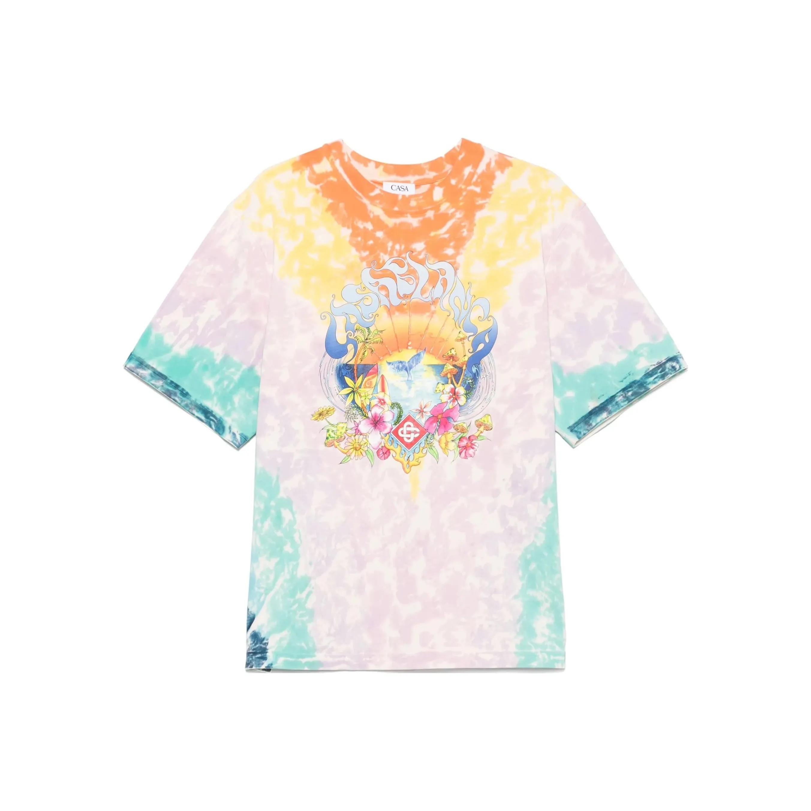 CASABLANCA Surf Trip Tie dye T shirt