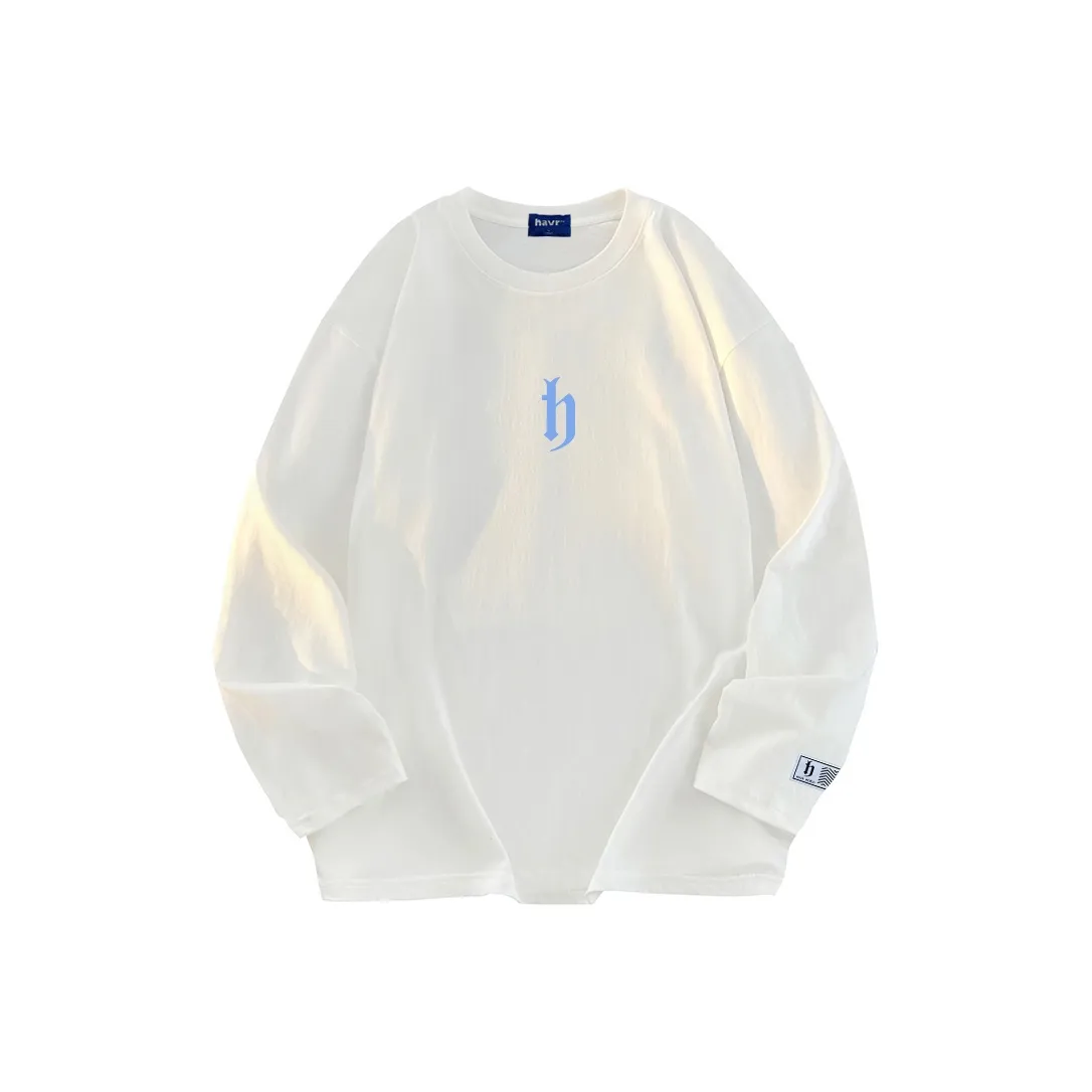 HAVR Длинный рукав Т-рубашка Унисекс