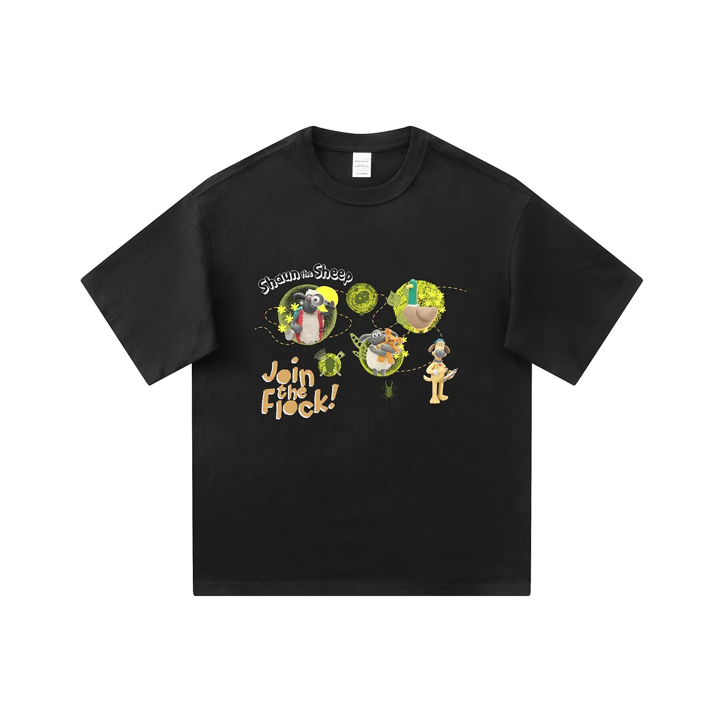 SHAUN THE SHEEP T Shirt Unisex Black
