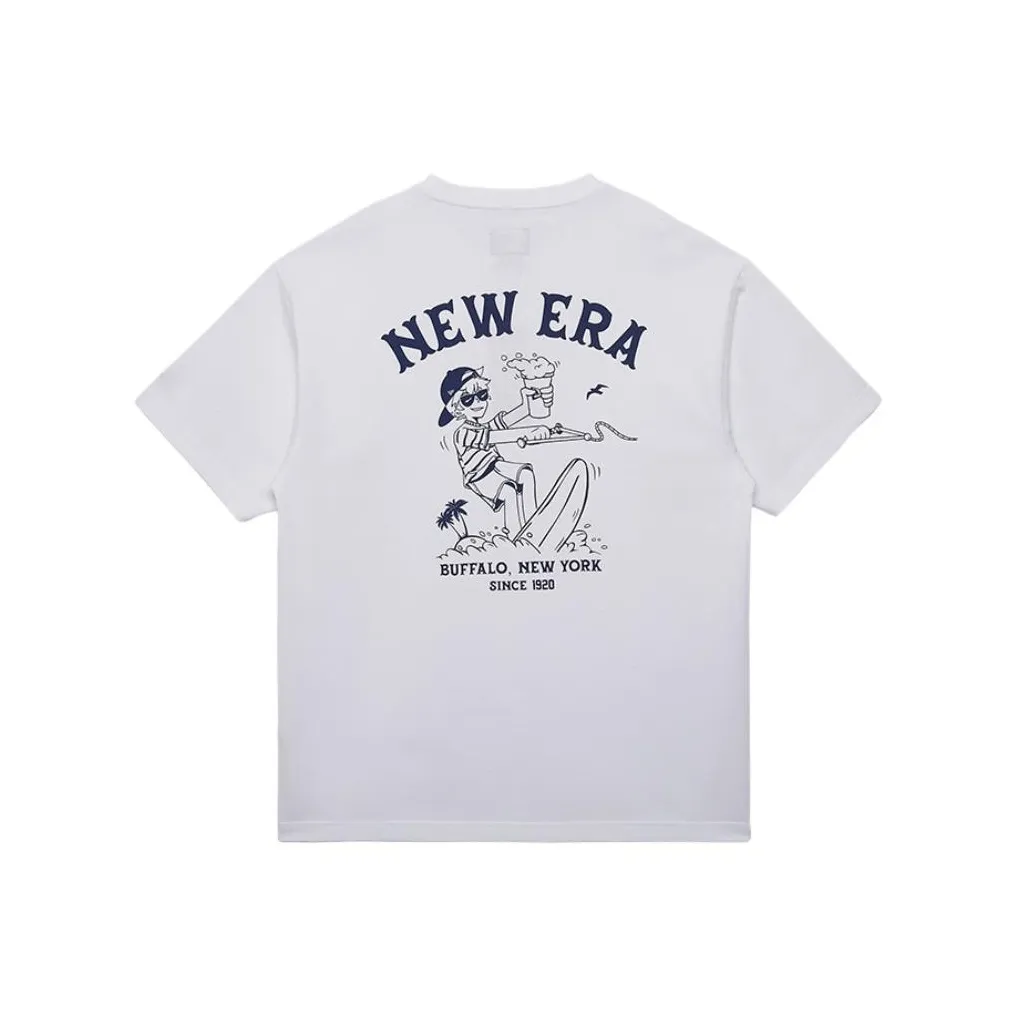 New Era Белый Унисекс Футболка