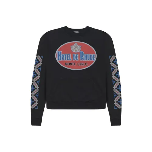Rhude Черный Мужские Свитшоты