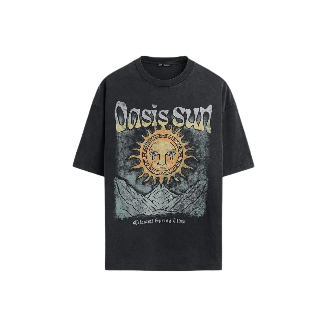 ZARA T Shirt Men's Deep Anthracite