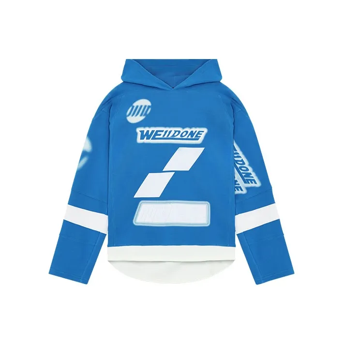 WE11DONE Oversized Football Hoodie