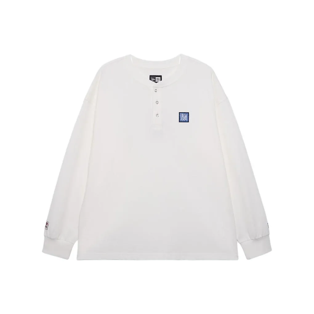New Era Blue And White Porcelain Series T Shirts Unisex White