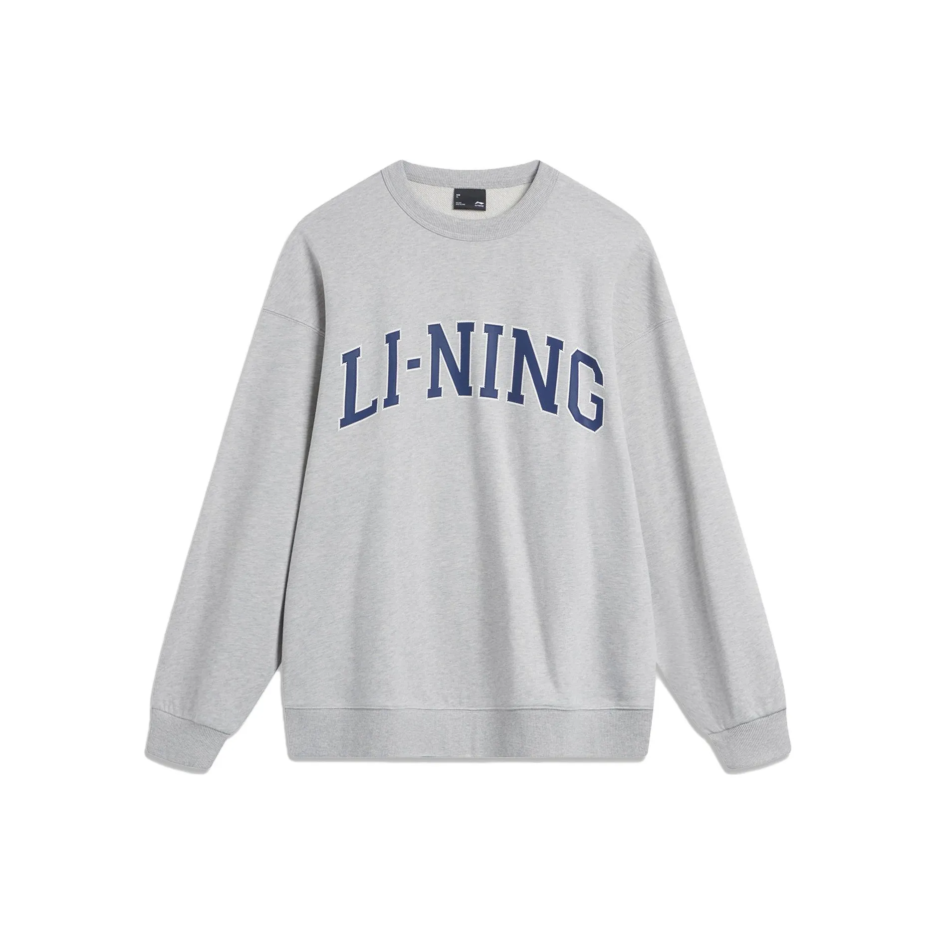 LiNing Sports Life Collection Sweatshirt Unisex Heather Gray Light Smoke Gray