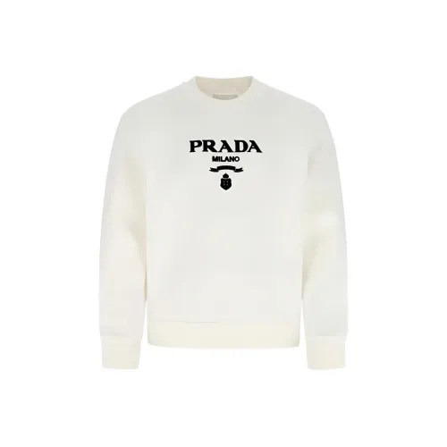 PRADA Белый Мужские Свитшоты