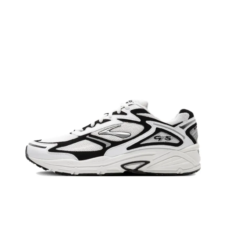 Brooks Adrenaline GTS 4 Anti Slip Wear Resistant Low Top Casual Running Shoes Women's White Black