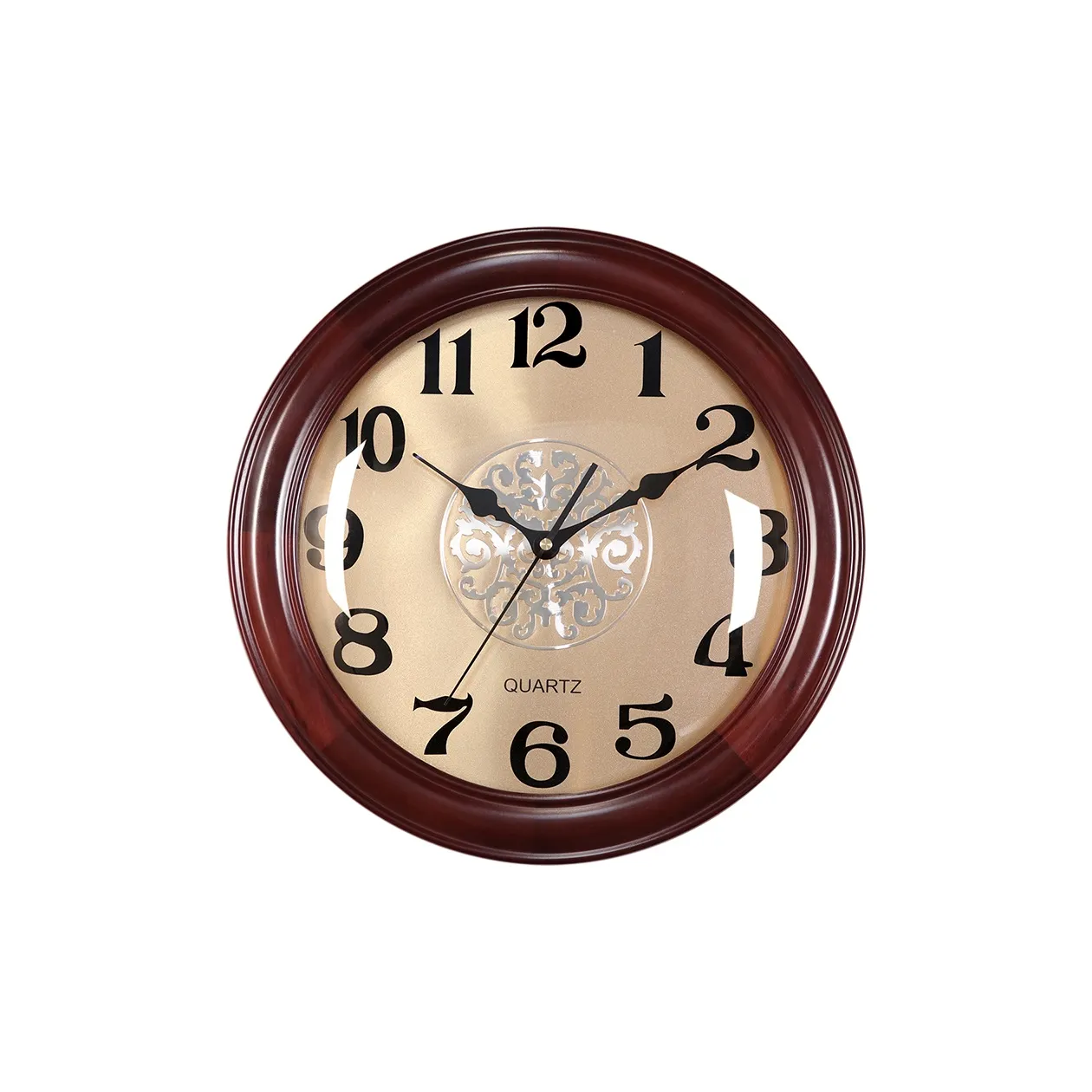 HENSE Кварцевый механизм Wood Стена Часы Унисекс Кофе HW1175